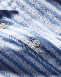 Keiko Button-Down Shirt in Blue/White