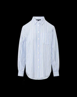 Keiko Button-Down Shirt in Blue/White