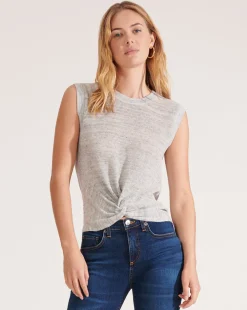 Kellen Twist-Front Sweater