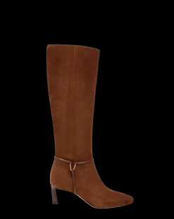 Kenzie Mid-Heel Tall Boot in Cedar