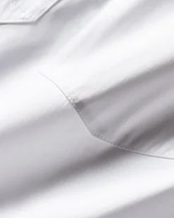 Khai Poplin Top in White