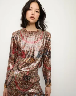 Kippa Top in Red Multi