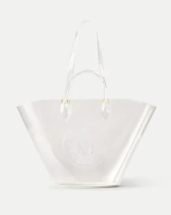 Large Crest Tote in Transparent
