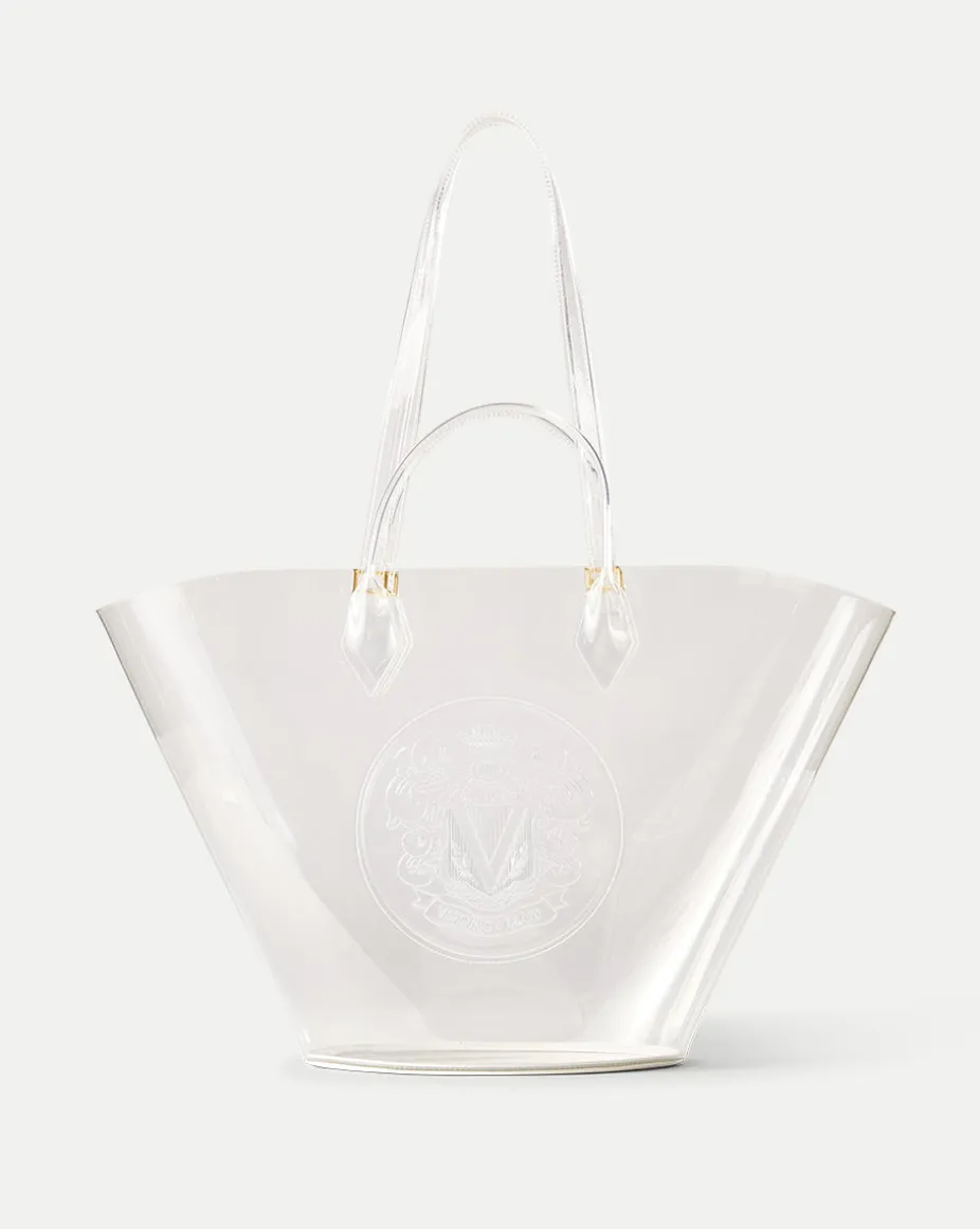 Large Crest Tote in Transparent