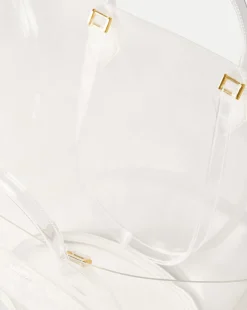 Large Crest Tote in Transparent