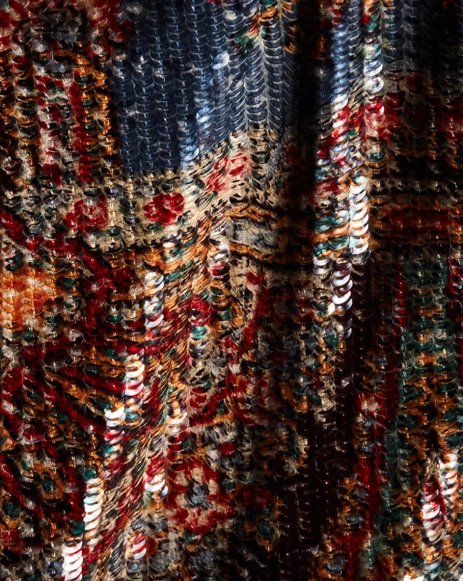 Leda Dress in Red Multi