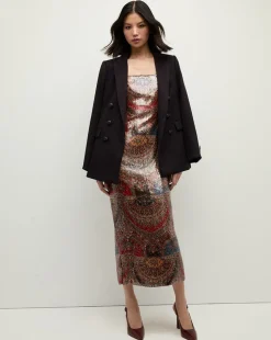 Leda Dress in Red Multi