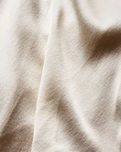 Leilany High Neck Silk Top in Ivory