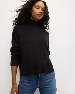 Lerato Chasmere Turtleneck Sweater in Black
