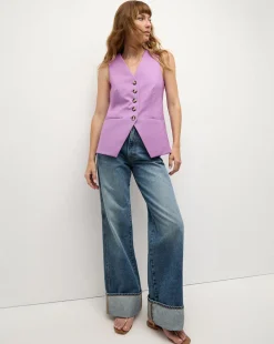 Liff Vest in Purple | Blazer Vest