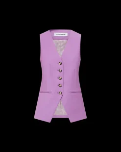 Liff Vest in Purple | Blazer Vest