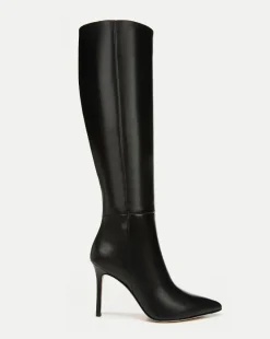 Lisa Leather Tall Boot Wide-Calf
