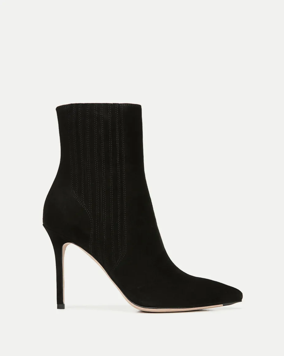 Lisa Suede Stiletto-Heel Bootie