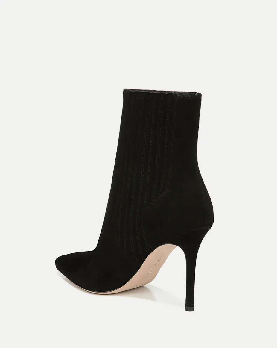 Lisa Suede Stiletto-Heel Bootie