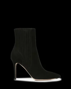Lisa Suede Stiletto-Heel Bootie
