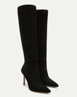 Lisa Suede Tall Boot Wide Calf