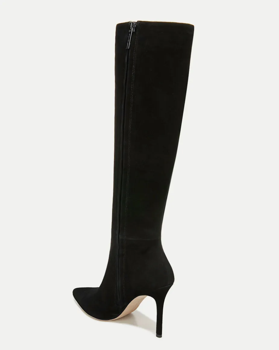 Lisa Suede Tall Boot Wide Calf