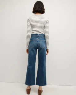 Long Sleeve Pruitt Tee in Off-White Multi