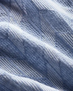 Magellen Linen-Blend Sweater in Light Blue