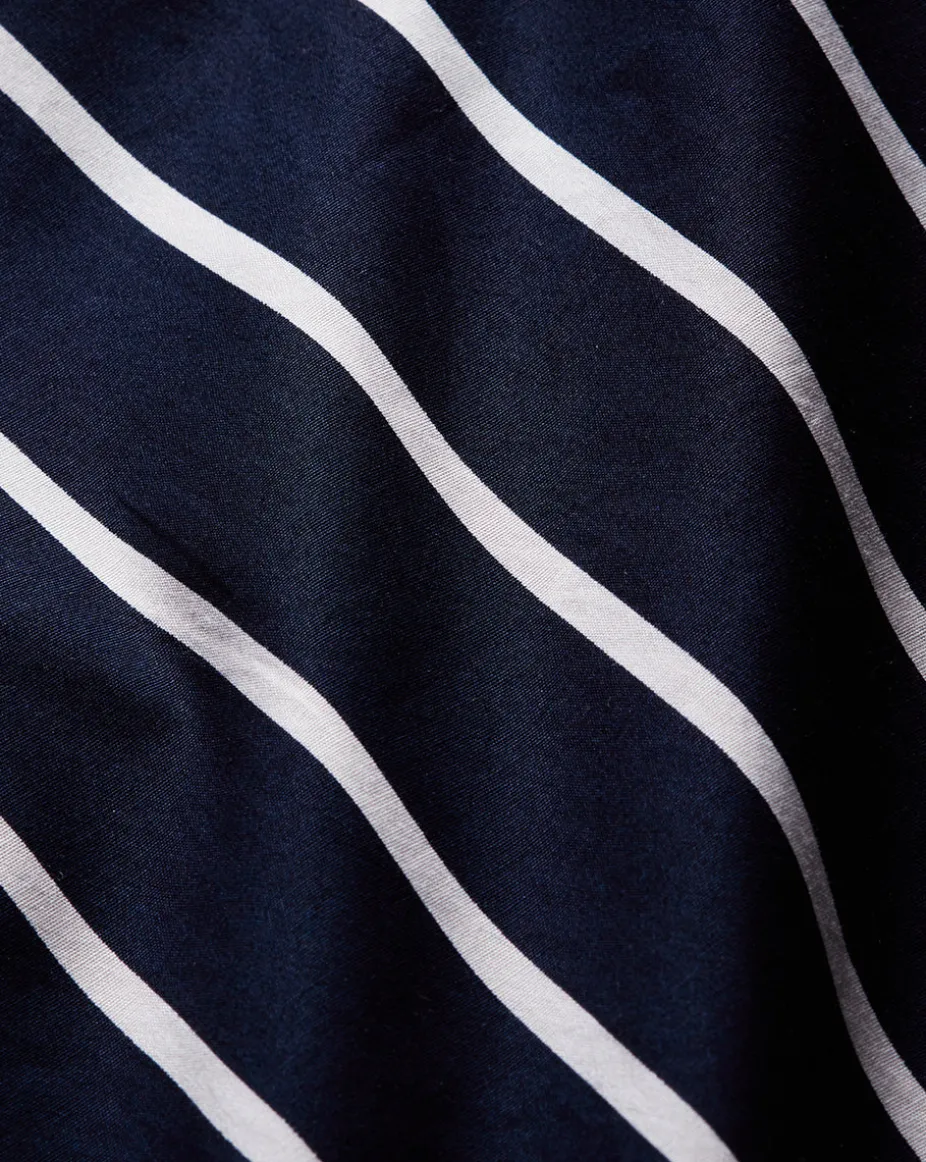 Maliyah Striped Wide-Leg Pant in Navy/White