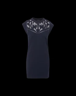 Malta Cotton T-Shirt Dress in Navy