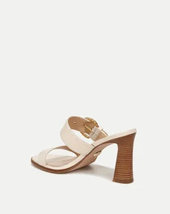 Margaux Leather Buckle Sandle| Veronica Beard