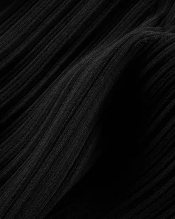 Massaro Rib-Knit Pant in Black