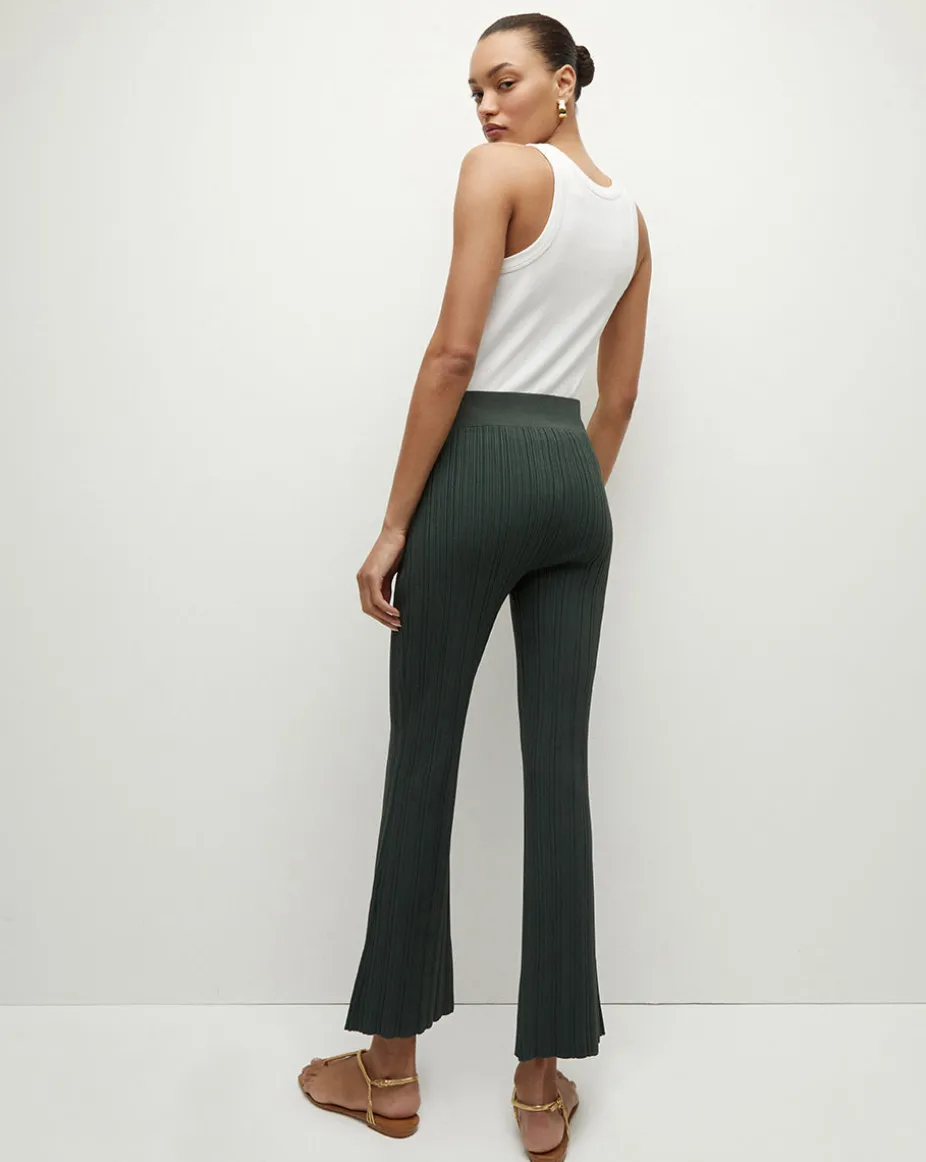 Massaro Rib-Knit Skinny-Flare Pant