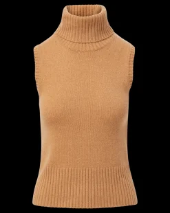 Mazzy Cashmere Turtleneck in Camel