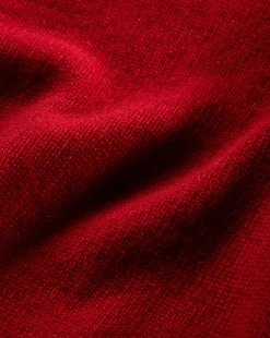 Mazzy Cashmere Turtleneck in Crimson