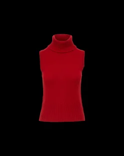 Mazzy Cashmere Turtleneck in Crimson