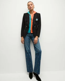 Miami Dolphins Dickey Jacket in Black/Silver