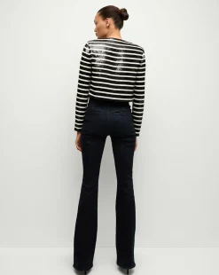 Mickey Sequin Cropped Jacket in Black/White