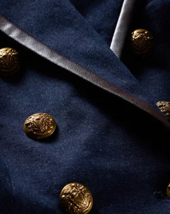 Miller Denim Blazer Dickey Jacket in Dark Wash