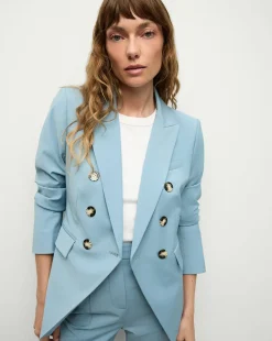 Miller Dickey Blazer Jacket in Light Blue