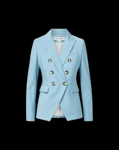 Miller Dickey Blazer Jacket in Light Blue