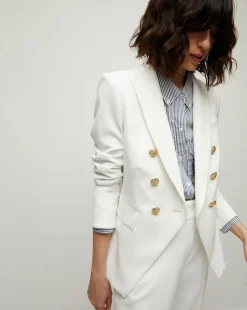 Miller Dickey Jacket in Off-White/Gold