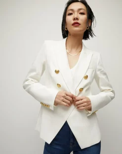 Miller Women's Linen Dickey Jacket in Off-White