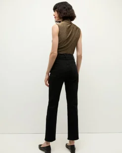 Mylie Sleeveless Top in Gold | High Neck Top