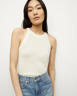 Myrick Cashmere Tank in Ivory