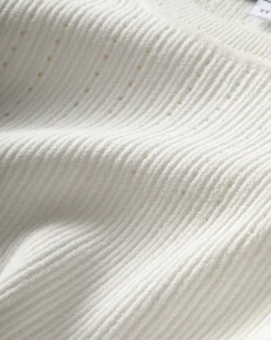 Nami Long Sleeve Sweater Dress in White