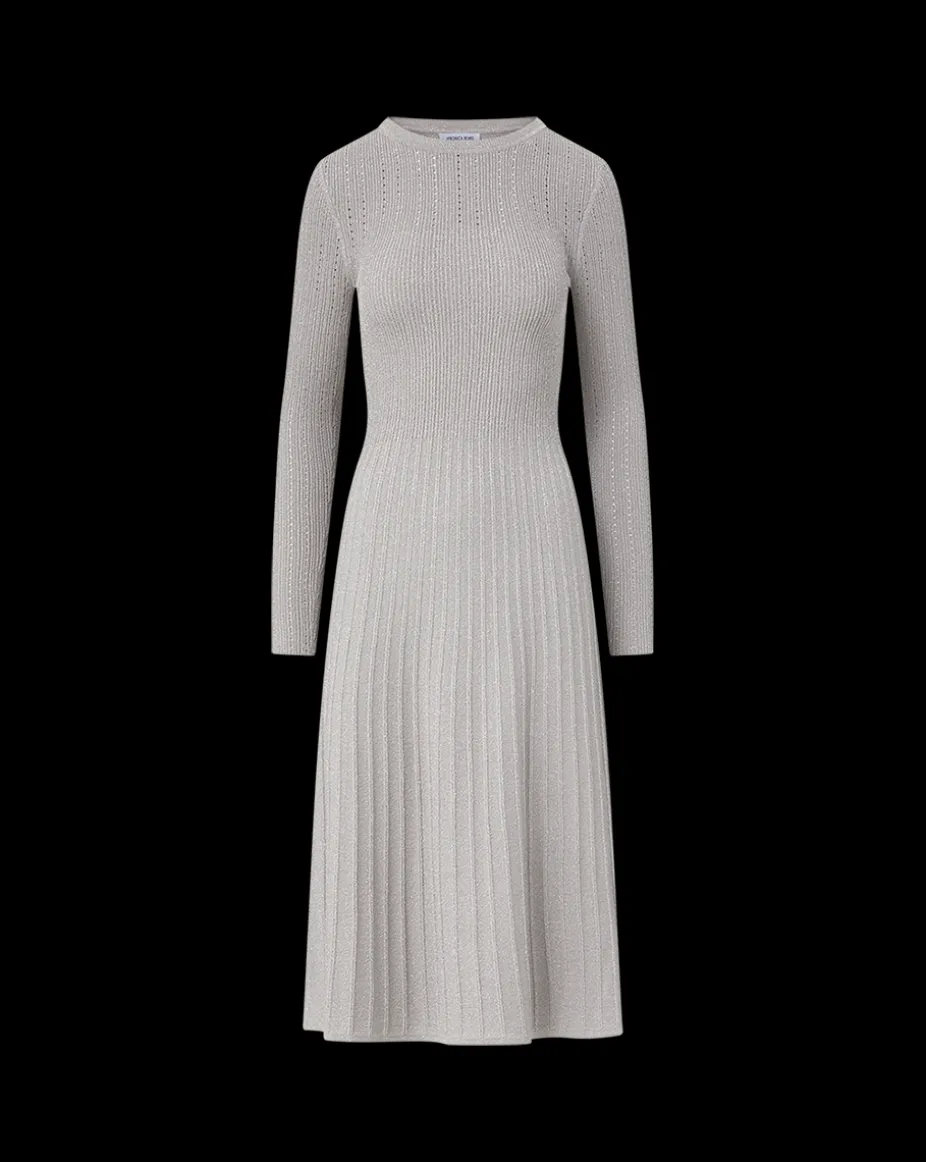 Nami Midi Sweater Dress in Silver