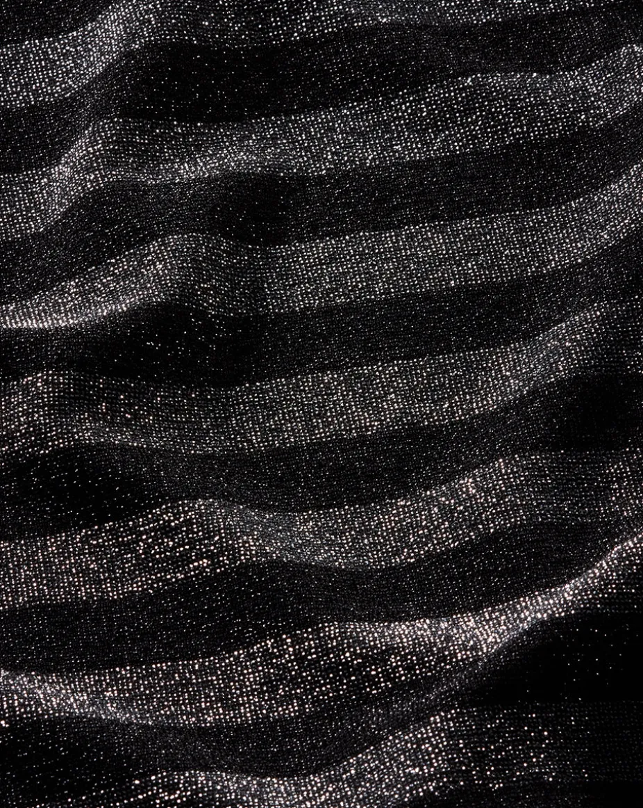 Nate Top in Silver/Black