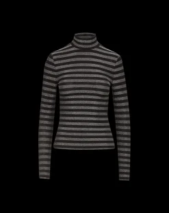 Nate Top in Silver/Black