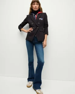 New England Patriots Dickey Jacket in Navy/Silver