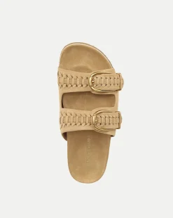Paige Buckle Sandal in Desert