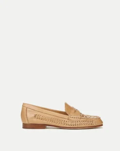 Penny Woven Leather Loafer