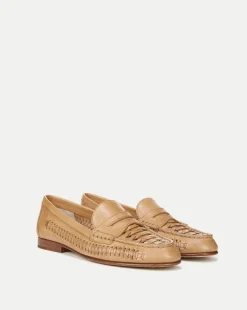 Penny Woven Leather Loafer