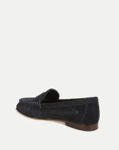 Penny Woven Suede Loafer