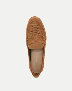 Penny Woven Suede Loafer